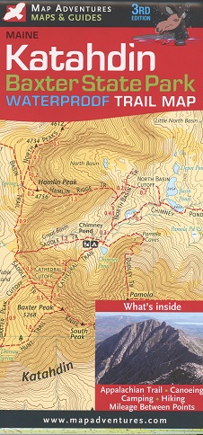 Kathadin/Baxter State Park Waterproof Trail Map (3rd edition)